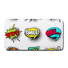 Set Colorful Comic Speech Bubbles Medium Bar Mats by Wegoenart