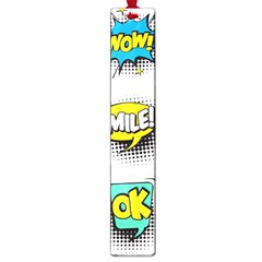 Set Colorful Comic Speech Bubbles Large Book Marks by Wegoenart