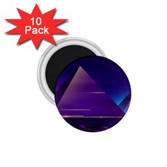 Egyptian Pyramids Night Landscape Cartoon 1 75  Magnets (10 Pack)  by Wegoenart