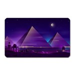 Egyptian Pyramids Night Landscape Cartoon Magnet (Rectangular) Front