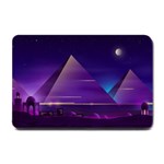 Egyptian Pyramids Night Landscape Cartoon Small Doormat  24 x16  Door Mat