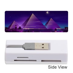 Egyptian Pyramids Night Landscape Cartoon Memory Card Reader (stick) by Wegoenart