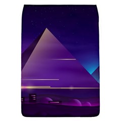 Egyptian Pyramids Night Landscape Cartoon Removable Flap Cover (L)