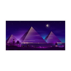 Egyptian Pyramids Night Landscape Cartoon Yoga Headband