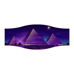 Egyptian Pyramids Night Landscape Cartoon Stretchable Headband