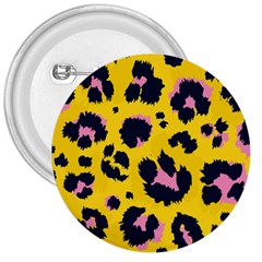 Leopard Print Seamless Pattern 3  Buttons