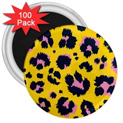 Leopard Print Seamless Pattern 3  Magnets (100 pack)