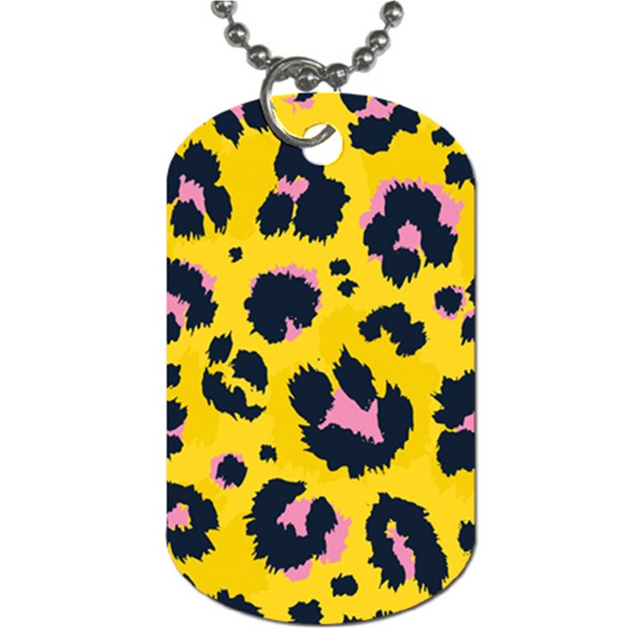 Leopard Print Seamless Pattern Dog Tag (One Side)