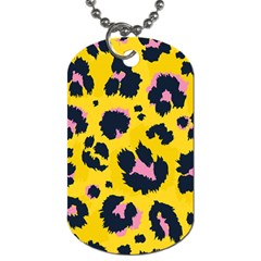 Leopard Print Seamless Pattern Dog Tag (Two Sides)