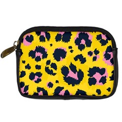 Leopard Print Seamless Pattern Digital Camera Leather Case