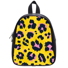 Leopard Print Seamless Pattern School Bag (Small)