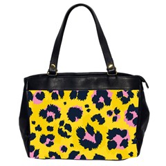 Leopard Print Seamless Pattern Oversize Office Handbag (2 Sides)