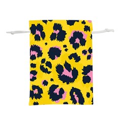 Leopard Print Seamless Pattern Lightweight Drawstring Pouch (S)