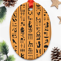 Egyptian Hieroglyphs Ancient Egypt Letters Papyrus Background Vector Old Egyptian Hieroglyph Writing Ornament (oval) by Wegoenart