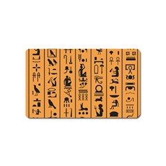 Egyptian Hieroglyphs Ancient Egypt Letters Papyrus Background Vector Old Egyptian Hieroglyph Writing Magnet (name Card) by Wegoenart