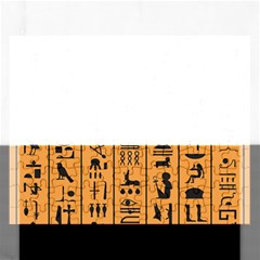 Egyptian Hieroglyphs Ancient Egypt Letters Papyrus Background Vector Old Egyptian Hieroglyph Writing Rectangular Jigsaw Puzzl by Wegoenart