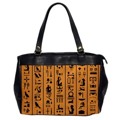 Egyptian Hieroglyphs Ancient Egypt Letters Papyrus Background Vector Old Egyptian Hieroglyph Writing Oversize Office Handbag by Wegoenart