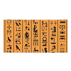 Egyptian Hieroglyphs Ancient Egypt Letters Papyrus Background Vector Old Egyptian Hieroglyph Writing Satin Shawl by Wegoenart