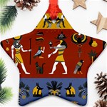 Ancient Egyptian Religion Seamless Pattern Ornament (Star) Front