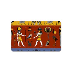 Ancient Egyptian Religion Seamless Pattern Magnet (name Card) by Wegoenart