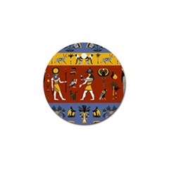 Ancient Egyptian Religion Seamless Pattern Golf Ball Marker by Wegoenart