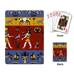 Ancient Egyptian Religion Seamless Pattern Playing Cards Single Design (rectangle) by Wegoenart