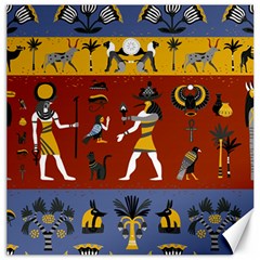 Ancient Egyptian Religion Seamless Pattern Canvas 12  X 12  by Wegoenart