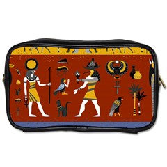 Ancient Egyptian Religion Seamless Pattern Toiletries Bag (two Sides) by Wegoenart