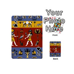 Ancient Egyptian Religion Seamless Pattern Playing Cards 54 Designs (mini) by Wegoenart