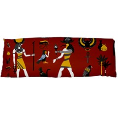 Ancient Egyptian Religion Seamless Pattern Body Pillow Case Dakimakura (two Sides) by Wegoenart