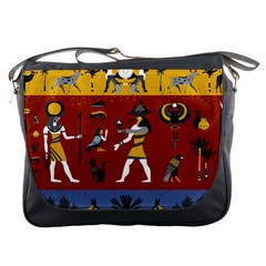 Ancient Egyptian Religion Seamless Pattern Messenger Bag by Wegoenart