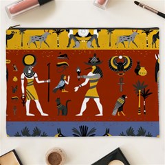 Ancient Egyptian Religion Seamless Pattern Cosmetic Bag (xxxl) by Wegoenart