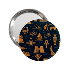 Dark Seamless Pattern Symbols Landmarks Signs Egypt 2 25  Handbag Mirrors by Wegoenart