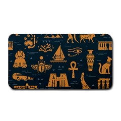 Dark Seamless Pattern Symbols Landmarks Signs Egypt Medium Bar Mats by Wegoenart