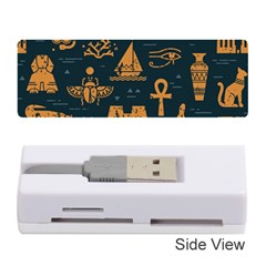 Dark Seamless Pattern Symbols Landmarks Signs Egypt Memory Card Reader (stick) by Wegoenart