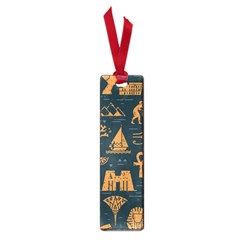 Dark Seamless Pattern Symbols Landmarks Signs Egypt Small Book Marks by Wegoenart