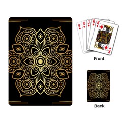 Luxury Golden Mandala Background Playing Cards Single Design (rectangle) by Wegoenart