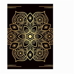 Luxury Golden Mandala Background Large Garden Flag (two Sides) by Wegoenart