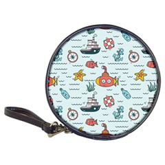 Cartoon Nautical Seamless Background Classic 20-cd Wallets by Wegoenart