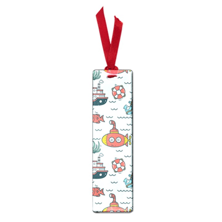 Cartoon Nautical Seamless Background Small Book Marks