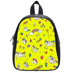 Pattern Unicorns Mermaids Horses Girlish Things School Bag (small) by Wegoenart