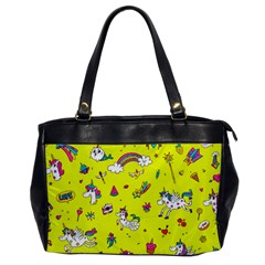 Pattern Unicorns Mermaids Horses Girlish Things Oversize Office Handbag by Wegoenart