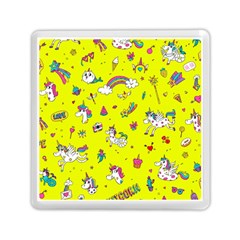 Pattern Unicorns Mermaids Horses Girlish Things Memory Card Reader (square) by Wegoenart