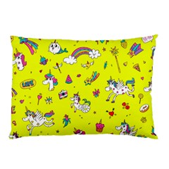 Pattern Unicorns Mermaids Horses Girlish Things Pillow Case (two Sides) by Wegoenart