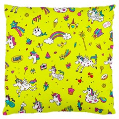 Pattern Unicorns Mermaids Horses Girlish Things Standard Flano Cushion Case (two Sides) by Wegoenart