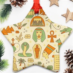 Egypt Seamless Pattern Ornament (star) by Wegoenart