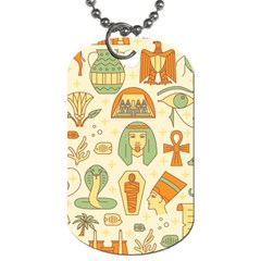 Egypt Seamless Pattern Dog Tag (one Side) by Wegoenart