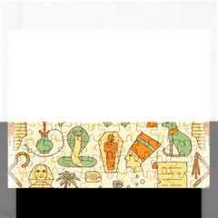 Egypt Seamless Pattern Rectangular Jigsaw Puzzl by Wegoenart