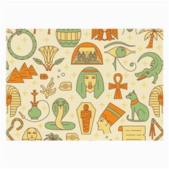 Egypt Seamless Pattern Large Glasses Cloth by Wegoenart