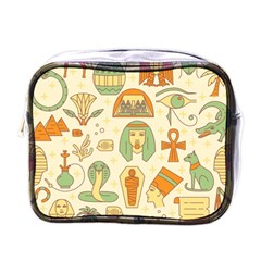 Egypt Seamless Pattern Mini Toiletries Bag (one Side) by Wegoenart